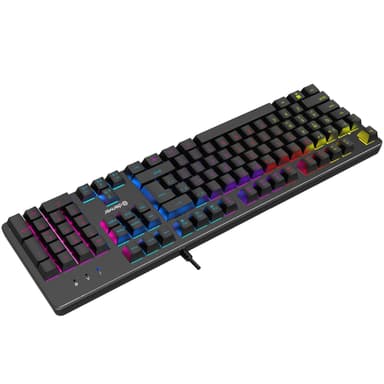 RGB mekanisk spilltastatur USB-tilkobling
