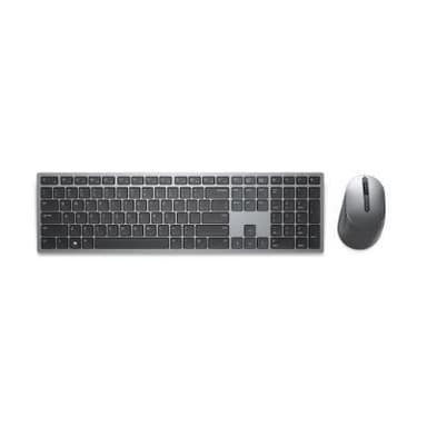Dell Premier Multi-Device Keyboard and Mouse KM7321W Wireless, Wireless (2,4 GHz), Bluetooth 5.0, Batterier inkludert, US International (QWERTY), Titangrå