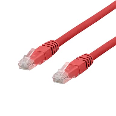 deltaco U/UTP Cat6a patch cable, LSZH, 2m, red