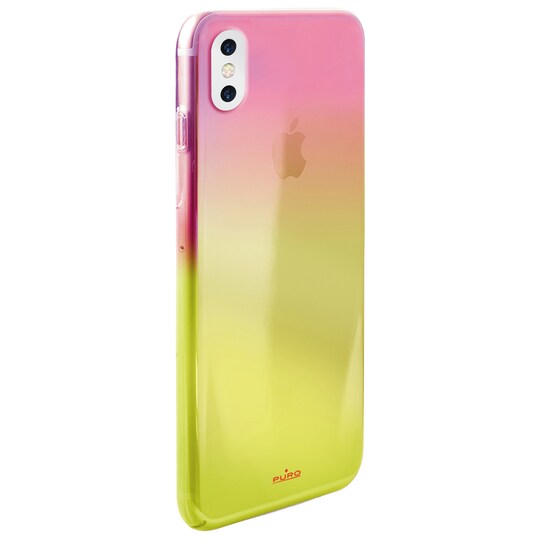Puro iPhone X hologram crystal deksel (oransje)