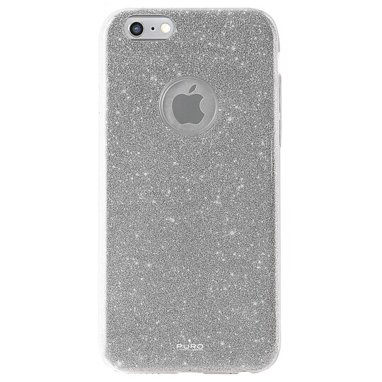 Puro iPhone 7 glitter deksel (sølv)