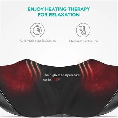 Naipo MGS-150DC Shoulder & Neck Massager Antall effektnivåer 3, Varmefunksjon, Svart
