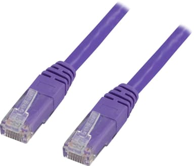 deltaco U/UTP Cat6 patch cable, (LSZH), 1.5m, purple