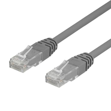 deltaco 50-pack U/UTP Cat6 patch c., 1m, Delta-certified, LSZH, grey