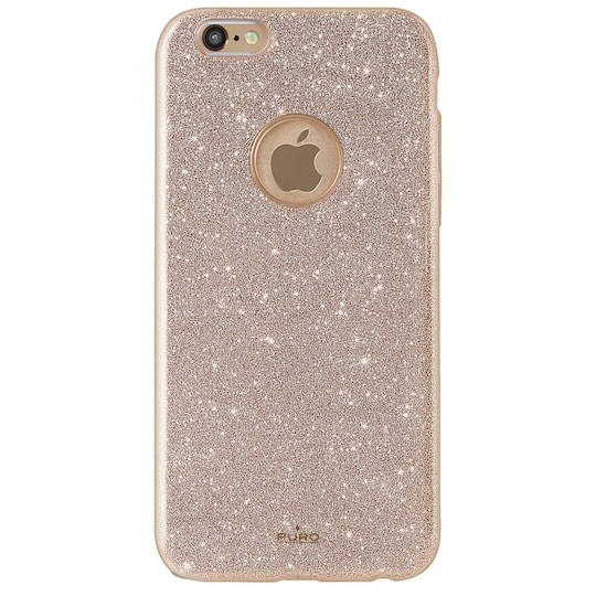 Puro iPhone 7 glitter deksel (gull)