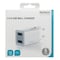DELTACO USB wall charger, 2x USB-A, 2,4 A, total 12 W, white