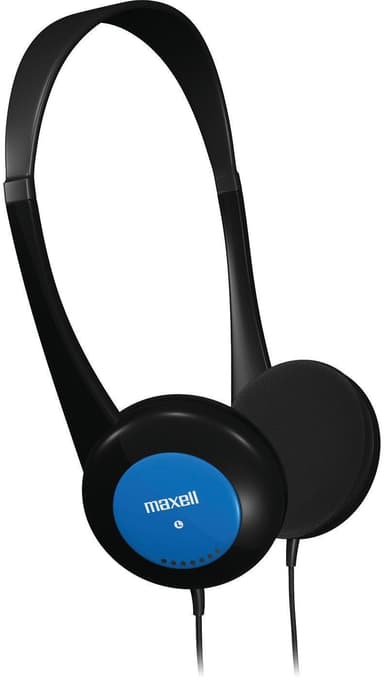 Maxell Kids hodetelefoner, hodetelefoner for barn, kontrollert volum, blå