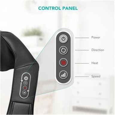 Naipo MGS-150DC Shoulder & Neck Massager Antall effektnivåer 3, Varmefunksjon, Svart