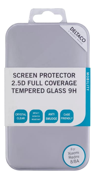 deltaco Screen protector Xiaomi Redmi 8/8 A 2.5D tempered glass 9H