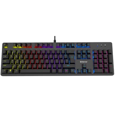 RGB mekanisk spilltastatur USB-tilkobling
