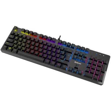 RGB mekanisk spilltastatur USB-tilkobling