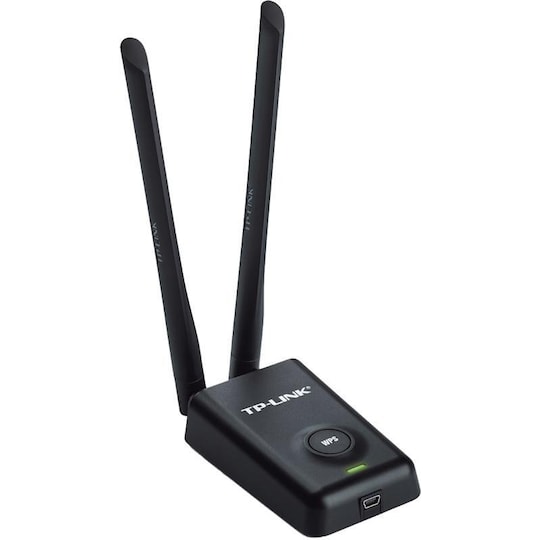 TP-Link trådlöst nätverkskort, USB, 300Mbps, 802.11b/g/n, svart