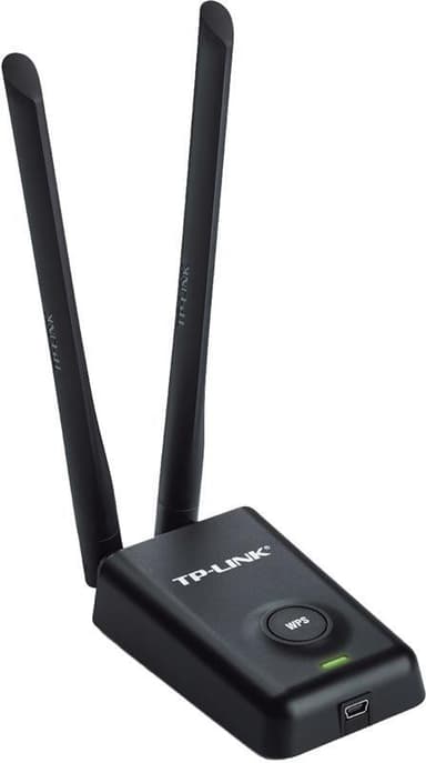TP-Link trådlöst nätverkskort, USB, 300Mbps, 802.11b/g/n, svart