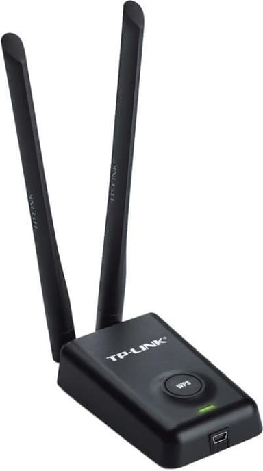 TP-Link trådlöst nätverkskort, USB, 300Mbps, 802.11b/g/n, svart