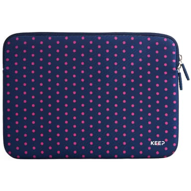 Keep 13" MacBook Pro neopren etui (rosa prikker)