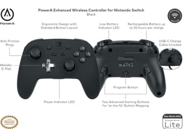 PowerA Enhanced Wireless Nintendo Switch kontroller