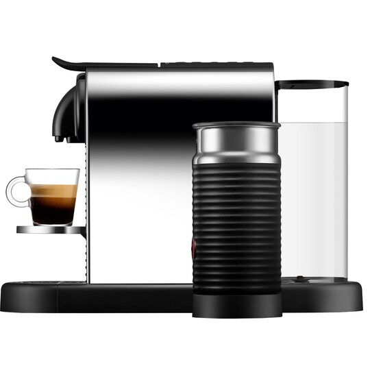 Nespresso CitiZ & Milk kaffemaskin av Delonghi EN330M (plat. stål)