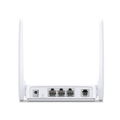 Mercusys Wireless N ADSL2+ Modem Router MW300D 802.11n, 300 Mbit/s, 10/100 Mbit/s, Ethernet LAN (RJ-45) porter 3, Antennetype 2 × Ekstern, Hvit