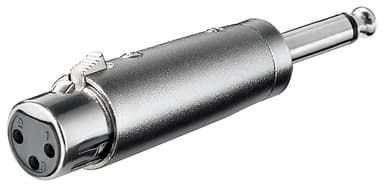 Goobay XLR-adapter  AUX-kontakt  6,35 mm mono hann til XLR hunn