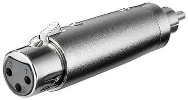 Goobay XLR-adapter  RCA hann til XLR hunn