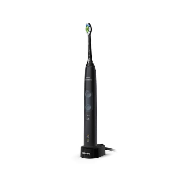 Philips Sonic elektrisk tannbørste Sonicare ProtectiveClean 4500 HX6830/44 For voksne, Antall børstehoder inkludert 1, Svart/grå, Antall tenner børstemodus 2, Sonic-teknologi