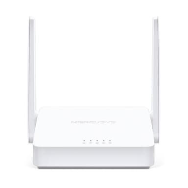 Mercusys Wireless N ADSL2+ Modem Router MW300D 802.11n, 300 Mbit/s, 10/100 Mbit/s, Ethernet LAN (RJ-45) porter 3, Antennetype 2 × Ekstern, Hvit