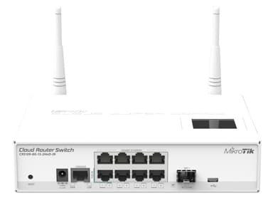 MikroTik Cloud Router Switch CRS109-8G-1S-2HnD-IN Managed, rackmonterbar, 1 Gbps (RJ-45) porter antall 8, SFP porter antall 1, 802.11b/g/n, lisensnivå 5