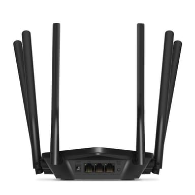 Mercusys Dual-Band Router MR50G 802.11ac, 600+1300 Mbit/s, 10/100/1000 Mbit/s, Ethernet LAN (RJ-45) porter 2, MU-MiMO Ja, Antennetype 6xFixed, Svart