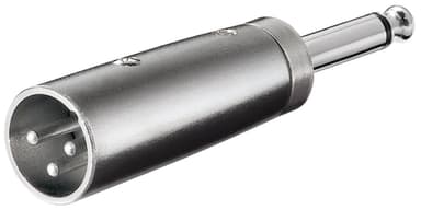 Goobay XLR-adapter  AUX-kontakt  6,35 mm mono hann til XLR hann