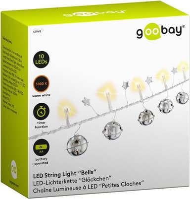 Goobay String Light ""Bells"" med 10 lysdioder