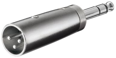 Goobay XLR-adapter  AUX-kontakt  6,35 mm stereo hann til XLR hann