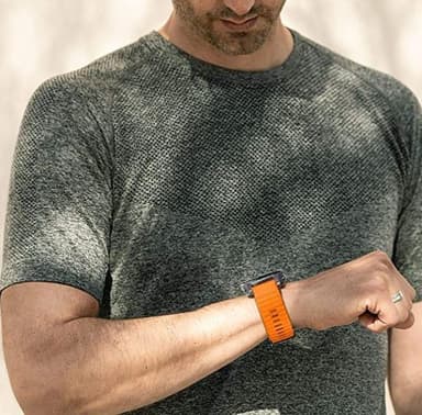 Garmin Fenix / Forerunner / Approach armbånd silikon oransje