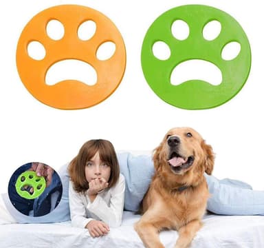 Pelsfjerner for klær - fjerner hunde-/kattehår Grønn/Gul 2-pack