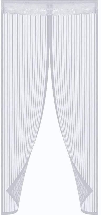 INF Myggnett med magnetlukking for dør i 100 x 220 cm, hvit