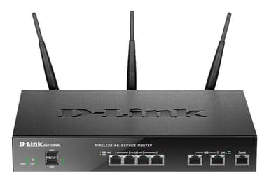 D-LINK DSR-1000AC, Trådløs ruter med VPN, 802.11ac, svart