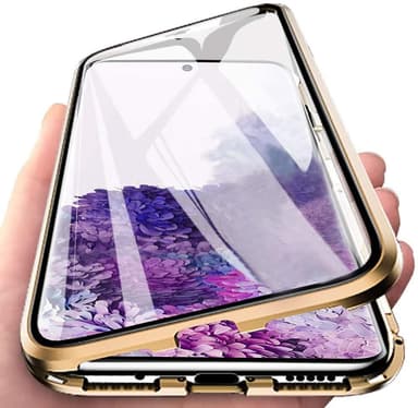 Samsung S20 Plus deksel dobbeltsidig herdet glass Gull