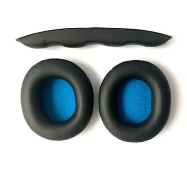 Øreputer og genserbeskyttelse for Sennheiser HD8 HD7 DJ HD6 MIX Black
