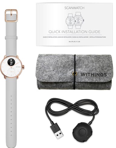 Withings ScanWatch hybrid smartklokke 38mm (rose gold)
