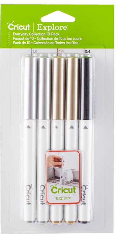 Cricut Explore/Maker sett med penner 10-pakning (hverdagskolleksjon)