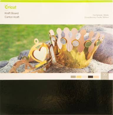 Cricut Kraftboard pakke med ark 30 x 30 cm (Foil Metals)