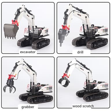 HuiNa Gravemaskin Hvit 22ch 2.4GHz 1:14