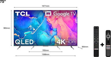 TCL 75   QLED760 4K LED TV (2022)