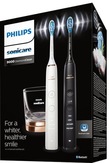 Philips Sonicare DiamondClean 9000 elektrisk tannbørste 2 pk. HX991457