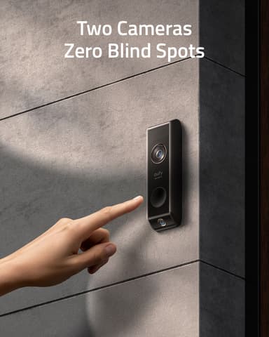Eufy 2K Dual Cam Video smart ringeklokke + Eufy Security Home Base 2
