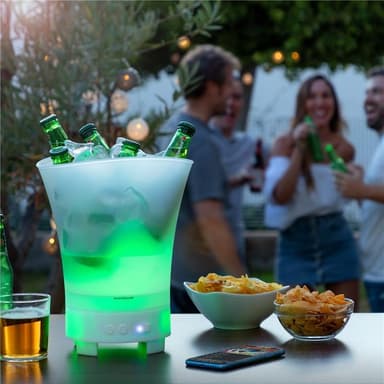 InnovaGoods Sonice kombinert høyttaler og isbøtte med LED