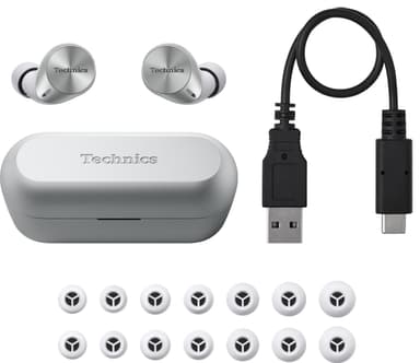 Technics AZ60 helt trådløse in-ear hodetelefoner (sølv)