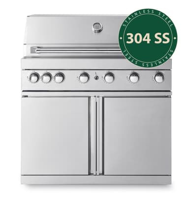 Myoutdoorkitchen - Frittstående gassgrill med 6 brennere og infravarme