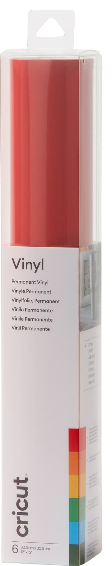 Cricut Premium Permanent Vinyl ark 6-pakning (brights)