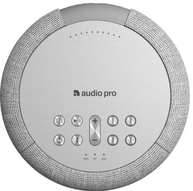 Audio Pro A10 MKII multiroom-høyttaler (lysegrå)