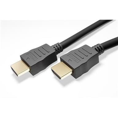 Goobay høyhastighets HDMI-kabel med Ethernet 69122 svart, HDMI til HDMI, 0,5 m